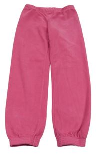 Fuchsiové plyšové tepláky OVS