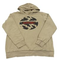 Béžová mikina s logem a kapucí Jack & Jones