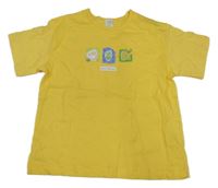 Žluté tričko se srdíčky 