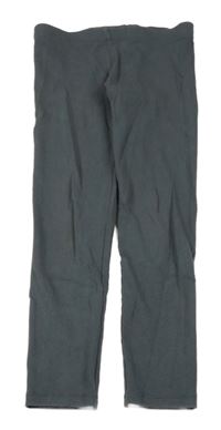 Antracitové žebrované legíny M&S