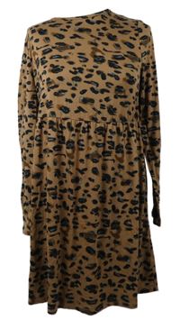 Dámské hnědo-černé vzorované šaty zn. Pep&Co