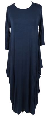 Dámské tmavomodré midi šaty Diverse 