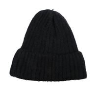 Dámská černá pletená čepice 