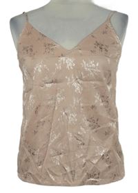 Dámský starorůžový kytičkovaný top H&M