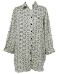 Nové - Dámská smetanovo-černá vzorovaná halenka Sara Michelle 