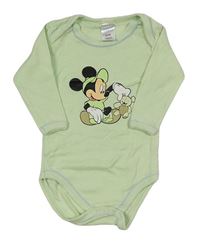 Zelené body s Mickey Mousem Disney