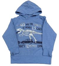 Modrá mikina s dinem a kapucí H&M