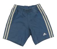Modré teplákové kraťasy s logem Adidas