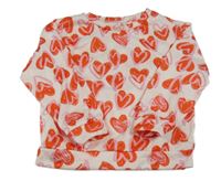 Bílá mikina se srdíčky Shein