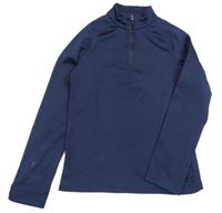 Tmavomodrá thermo mikina Decathlon