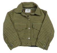 Modro-žluto-černá pruhovaná tepláková bunda Zara