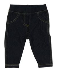 Tmavomodré legíny riflového vzhedu