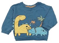 Modrá mikina s dinosaurem Ergee