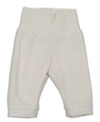 Smetanové fleecové tepláky H&M