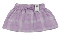 Lila-světlemodrý kostkovaný svetr zn. Dunnes stores
