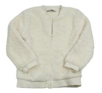 Smetanová kožešinová podšitá bunda zn. C&A