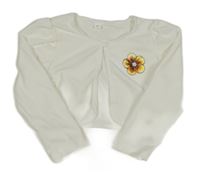 Bílé bolérko s kytičkou 