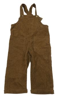 Hnědé laclové manšestráky