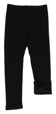 Černé zateplené legíny Dunnes