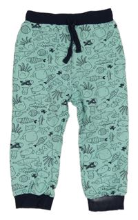 Pomněnkové tepláky s mořskými živočichy Topolino