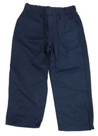 Tmavomodré společenské kalhoty