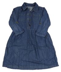 Tmavomodré riflové košilové šaty Lily & Dan