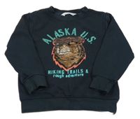 Tmavomodrá mikina s překlápěcími flitry H&M