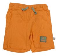 Oranžové bavlněné kraťasy s nášivkou Liegelind