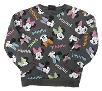 Tmavošedá mikina s Minnie Disney