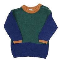 Zeleno-modrý svetr H&M