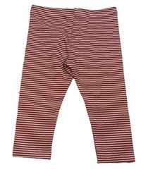Cihlovo-bílé pruhované legíny M&S