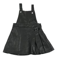 Černé koženkové laclové šaty Primark