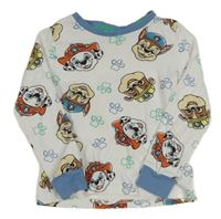 Bílo-modré triko s Paw Patrol George 