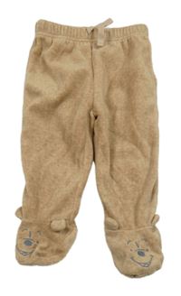 Béžové plyšové polodupky s medvídkem Pú George 