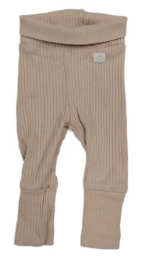 Starorůžové žebrované tepláky H&M