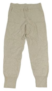 Béžové pletené tepláky Page one young 