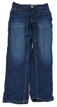 Tmavomodré slim fit rifle H&M