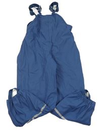 Modré nepromokavé laclové podšité kalhoty Lupilu