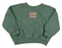 Khaki oversize mikina s nápisem George 