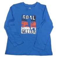 Modré triko s nápisem Lupilu 