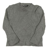 Šedý žebrovaný svetr Primark