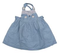 Světlemodrá manšestrová laclová sukně se zvířátkem Mothercare