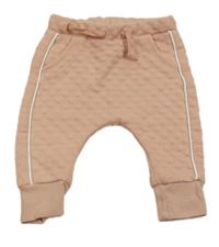 Broskvové tepláky s puntíky a proužky S. Oliver