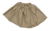 Béžová koženková plisovaná sukně 