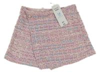 Nové - Světlerůžovo-barevné sukňové kraťasy Pepco