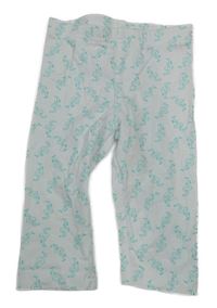 Bílé capri legíny s plameňáky Impidimpi 