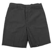 Šedé společenské kraťasy Tu