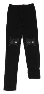 Černé silnější tregíny s kočičkami Calzedonia 