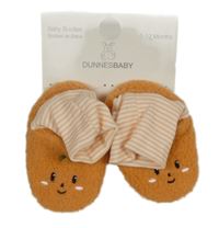 Nové - oranžové huňaté bačkory s dýní St. Bernard vel. 16-18