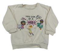 Smetanová mikina se superhrdinkami F&F